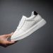 Men's Breathable Embossed Invisible Inner Heightening Platform White Shoes Men's Sports And Leisure Board Shoes_vogvips.com