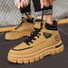 Autumn Leather Thick-Soled Height-Increasing Martin For Men, British Style Lace-Up Casual Sports Fashion Men's Boots_vogvips.com