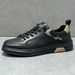 Sneakers Spring New Genuine Leather Breathable White Sports Casual Trendy Versatile No-Tie Men's Shoes_vogvips.com