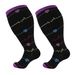 Men's and women's running fitness socks solid color pressure socks Fat socks_vogvips.com