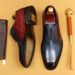 Business Oxford Shoes British Pointed Toe men's Dress Shoes Lace-up men's Leather Shoes Handmade Shoes office shoe men_vogvips.com
