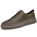 Genuine Leather Cowhide Breathable Casual Leather Shoes Men's Soft-soled Soft Leather Lace-up Board Shoes British Round Head Loose Leather Shoes Men_vogvips.com
