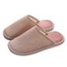 Thick-soled Cotton Slippers With Covered Heels For Autumn And Winter, Non-slip And Warm Home Slippers For Couples, Unisex Closed-toe Slippers, Thickened For Winter_vogvips.com