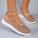Spring New Women's Fashionable, Breathable, Lightweight, Non-slip, Wear-resistant, Casual Sports Shoes, Flat Shoes_vogvips.com