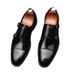 2020 New Men's European Style Formal Work Cowhide Double Buckle Wedding Pure Leather Handmade Shoes_vogvips.com