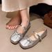 French-style Fairy Low-cut Mary Jane For Women, 2025 Autumn New Versatile Bow Strap Soft-soled Single Shoes_vogvips.com