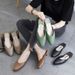 French Fashionable Half Western Wearing Square Button Baotou Slippers Summer Internet Red Instagram For Women, Xuan Ya_vogvips.com