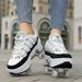 Transforming Roller Skates For Adults, Men, Women, Children, Students, Shrinkable Invisible Four-Wheel Double-Row_vogvips.com