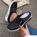 Women's Shoes Plus Size Platform Sandals Comfortable Air Cushioned Slip-On Beach Shoes For Home Wear_vogvips.com