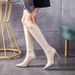 Petite Over-the-Knee For Women 2025 Autumn Winter New Pointed Toe Stiletto High Heels Slimming Riding Boots_vogvips.com