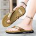 MALUNSEN Men's Summer Anti-slip Wear-resistant Sole + Comfortable Polished Shoe Last Black / Khaki Multi-color Trendy Style Outs_vogvips.com