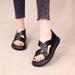Roman With Covered Heel 2025 Summer New Fashion Versatile Flat Comfortable Slip-On Soft Leather Beach Sandals For_vogvips.com