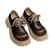 ShoeVault American Derby For Men Trendy Thick-Soled Niche Commuter Casual Height-Increasing Big Toe Leather British Style Work_vogvips.com