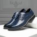 Suitable For All Seasons New Large Size Leather Korean Style Trendy Versatile Youth British Pointed Toe Lace-up Business Casual Men's Shoes_vogvips.com