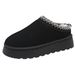 Women's Shoes Warm Snow Boots Women's Autumn And Winter New Fashion Integrated Round Toe Thick Bottom Snow Boots Women's Shoes_vogvips.com