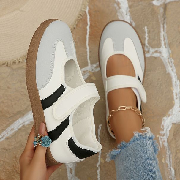 Cross-border Velcro Sneakers For Women, 2026 New Versatile Slip-on Casual Sports Foreign Trade German Training Shoes,_vogvips.com