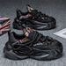 Men's 2025 Spring New And Leisure Trendy Versatile Thick Soled Tall Dad Durable Sports Canvas Shoes_vogvips.com