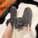 Snow Boots Women's Fleece Thickened Fur Integrated Thick Sole Heightening Long And Short Boots Snow Cotton Shoes_vogvips.com