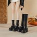 Over-the-Knee Women, Stretch Slim Boots, 2025 Autumn New Style, Height-Increasing Thick-Soled Heel High Tube Boots For_vogvips.com