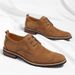 Men's Matte Leather Casual British Style Lace-Up Shoes Fashion Trendy Footwear_vogvips.com