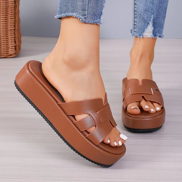 SHLIANG Women Flats Slippers New Strap Rome Style High Heels Platform Sandals Summer Ladies Slippers Slides Women Zapatos De Mujer Y0210_vogvips.com