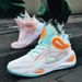 single Pair Delivery Basketball For Men, Mesh Contrasting Colors, Middle School Student Sneakers, Women's_vogvips.com
