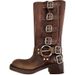 Over-the-Knee Long Western Fashion Show Style Belt Buckle Chunky Heel Martin Boots Women 2024 Spring Summer Genuine_vogvips.com