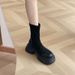 2025 New Thick-Soled British Style Martin Women, Autumn And Winter, Height-Increasing Chunky Heel Super Popular Short_vogvips.com