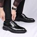 Premium Men's Formal Dress Shoes - Oxford Business Casual Shoes With Rubber Sole For Wedding & Office (Black/Brown)_vogvips.com