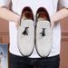 Suitable For All Seasons Trend Breathable Slip-On Loafers Casual Single Men's Leather Shoes Summer Non-Smelly Feet_vogvips.com