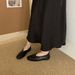 Soft Sole Genuine Leather Lace-up Moccasin Women's Simple Round-toe Flat Ballet Style Slip-on Shoes Versatile Office Casual Shoes_vogvips.com