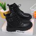Genuine Soft Leather Children's Martin Girls Single Boys Spring And Autumn Student Short Boots_vogvips.com