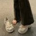 Small Leather For Women, Thick Sole Height Increase, 2023 Spring Bowknot Shallow Mouth Single, One-Strap Mary Jane_vogvips.com