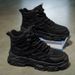 Autumn Men's Shoes High Top Working Wear Shoes Men's Trendy All-Match Platform Height Increasing Sports Casual Boots Mar_vogvips.com