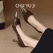 Women's Shoes Toe High Heels Women's Stiletto Heels Spring And Autumn New Style Leopard Print Design Elegant And Versatile Low Cut_vogvips.com