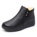 1178225343@qq.com Mom Cotton Winter Warm Non-slip Soft Sole Short Boots Grandma Middle-aged Women's Fleece-lined Elderly Leather Shoes_vogvips.com
