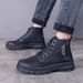 European Warm Series Men's High-Top Safety New Waterproof Spring Summer Breathable Wear-Resistant Non-Slip Outdoor Hiking Work Shoes_vogvips.com