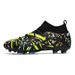 Cross-Border High-Top 5A Football TF Turf Artificial Top Quality Grass AG Cleats Leather Soccer For Men, Women, Children, Teenagers,_vogvips.com