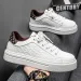 New Design Men's Anti-slip Heightening Feature, White Sneakers With Soft Sole, Board-style Shoes For Sports And Casual_vogvips.com