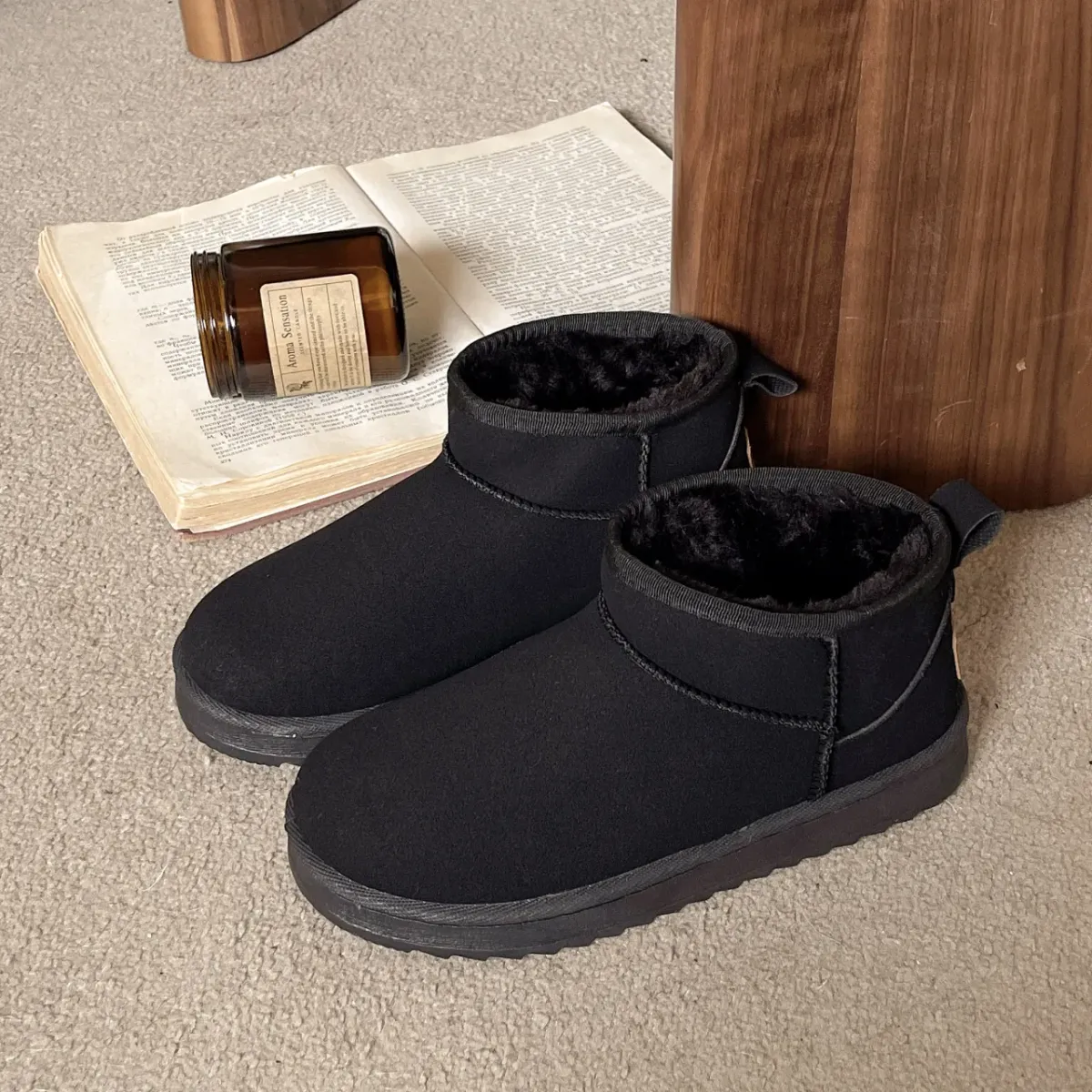2025 New Women's Winter Platform Snow Boots Plus Size Fleece Lined Thickened Non-Slip Versatile Men Warm Shoes_vogvips.com