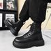 European Warm Series British Style Trend Thick Sole 2025 Spring Autumn New Men's Martin Boots Shoes_vogvips.com