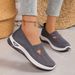 2025 Spring Summer Cross-Border Plus Size Casual Comfortable Women's Slip-On Mesh Shoes For Ladies And Moms_vogvips.com