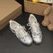 Silver-white Flat-soled Versatile Mary Jane Sneakers For Women, 2026 New Spring And Autumn Casual Sports Shoes, Forrest_vogvips.com