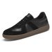 Retro Leather Color Matching Platform Casual Sports Board Shoes Dexun Flying Weaving Breathable Mesh Men's Shoes_vogvips.com