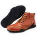 European Warm Series Autumn Winter Leather Workwear Casual Men's Shoes Outdoor Large Size Martin Boots High-top Fengxingjue_vogvips.com