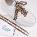 Small White Shoes, Black Colored Shoelaces, Flat Basketball Shoes, Men's And Women's Canvas Shoes With Ropes, Yellow Leopard Print Sports Shoes_vogvips.com