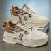 Spring New Breathable White Men's Korean Edition Versatile Thick Soled Sports Casual Dad Trendy Shoes_vogvips.com