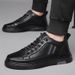 ct Suitable For All Seasons Fleece-Lined Cotton British Style Breathable Men's Business Slip-On Soft Sole Casual Leather Shoes_vogvips.com