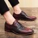 Suitable For All Seasons 2020 New Fashion Trend Men's British Style Casual Business Formal Leather Shoes Large Size_vogvips.com