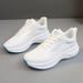 Women's White Sneakers Cross-border Wholesale, Lightweight Sports Comfortable Women's Casual Shoes, Trendy Mesh_vogvips.com